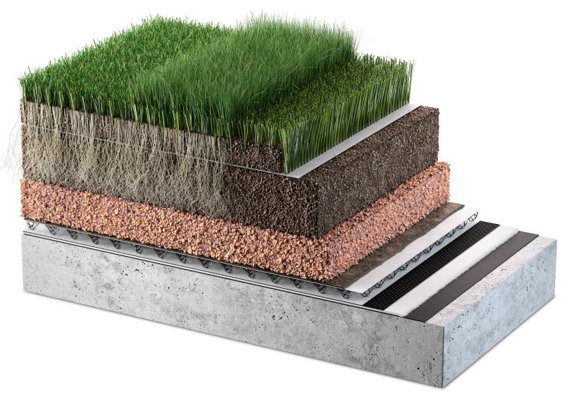 Sección para jardín en la azotea